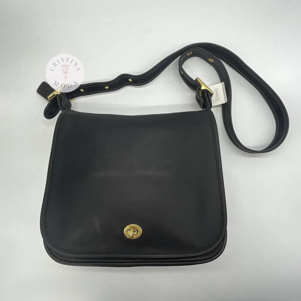 NEW Vintage Coach Stewardess Bag 9525 Black 2000 Costa Rica - Picture 2 of 10